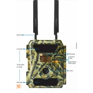 CAMERA DE VANATOARE 4G CU TRANSMISIE FOTO SI VIDEO