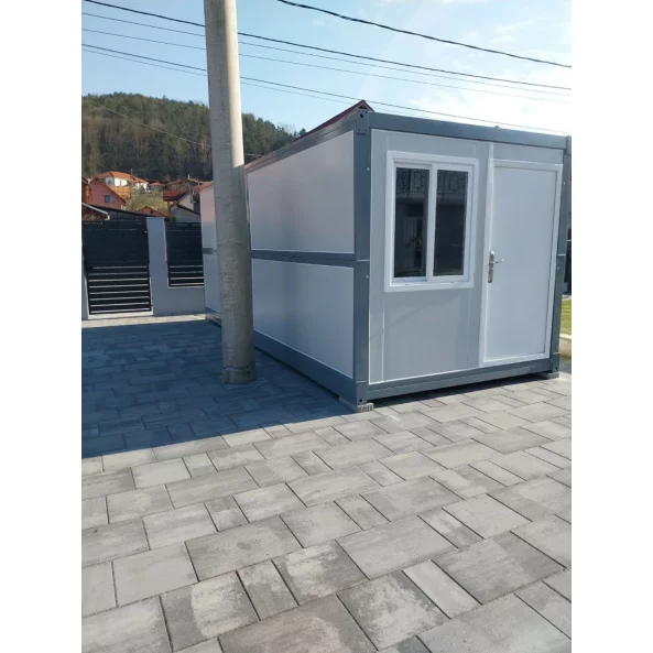 Container Pliabil gri antracit- geam temopan 5800 x 2500 x 2450 (L x l x H mm)