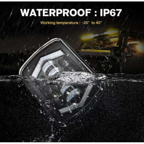 Far auto F.TIP 1-OFF ROAD: 55W / 12V-24V /4000LM /IP 67 Rezistent la apa