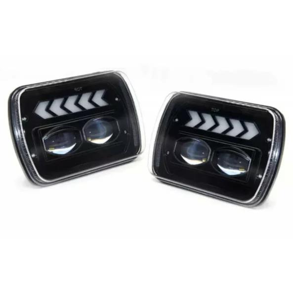 Far auto F.TIP 11-OFF ROAD: 7&quot;/45W / 5X7 (inch)/12V-24V/2700LM/ IP 67 Rezistent la apa, Semnalizare Dinamica