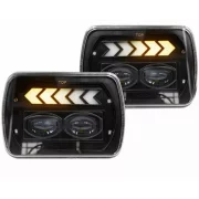 Far auto F.TIP 11-OFF ROAD: 7&quot;/45W / 5X7 (inch)/12V-24V/2700LM/ IP 67 Rezistent la apa, Semnalizare Dinamica