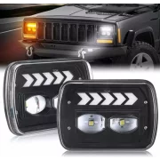 Far auto F.TIP 11-OFF ROAD: 7&quot;/45W / 5X7 (inch)/12V-24V/2700LM/ IP 67 Rezistent la apa, Semnalizare Dinamica
