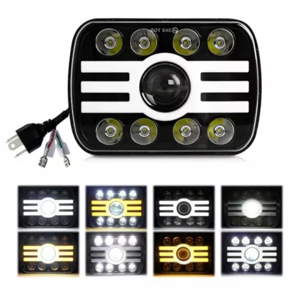 Far auto F.TIP 13-OFF ROAD: 7&quot;/65W / 5X7 (inch)/12V-24V/5000LM/ IP 68 Rezistent la apa