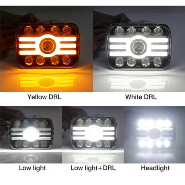 Far auto F.TIP 13-OFF ROAD: 7&quot;/65W / 5X7 (inch)/12V-24V/5000LM/ IP 68 Rezistent la apa