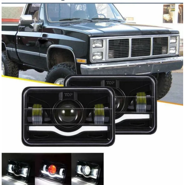 Far auto F.TIP 15-OFF ROAD: 7&quot;/45W / 5X7 (inch)/12V-24V/30.000LM/ IP 68 Rezistent la apa