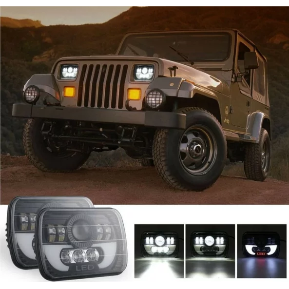 Far auto F.TIP 16-OFF ROAD: 7&quot;/90W / 5X7 (inch)/12V-24V/30.000LM/ IP 68 Rezistent la apa