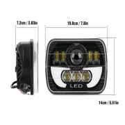 Far auto F.TIP 16-OFF ROAD: 7&quot;/90W / 5X7 (inch)/12V-24V/30.000LM/ IP 68 Rezistent la apa