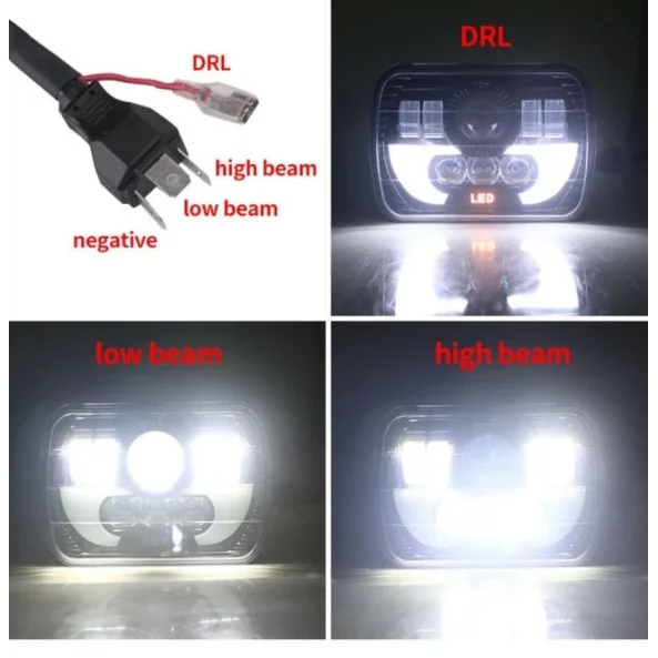 Far auto F.TIP 16-OFF ROAD: 7&quot;/90W / 5X7 (inch)/12V-24V/30.000LM/ IP 68 Rezistent la apa