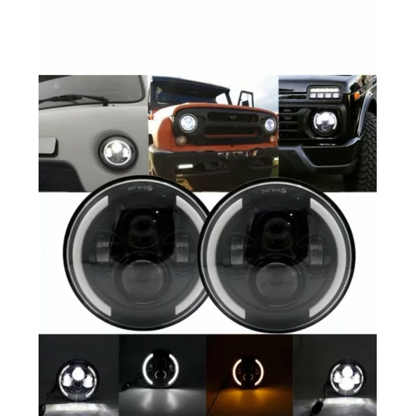 Far auto F.TIP 2-OFF ROAD: 7&quot;/60W / 12V-24V/3000LM/ IP 67 Rezistent la apa