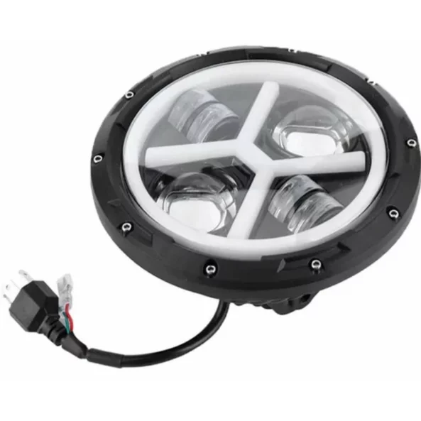 Far auto F.TIP 3-OFF ROAD: 7&quot;/65W / 12V-24V/30.000LM/ IP 67 Rezistent la apa