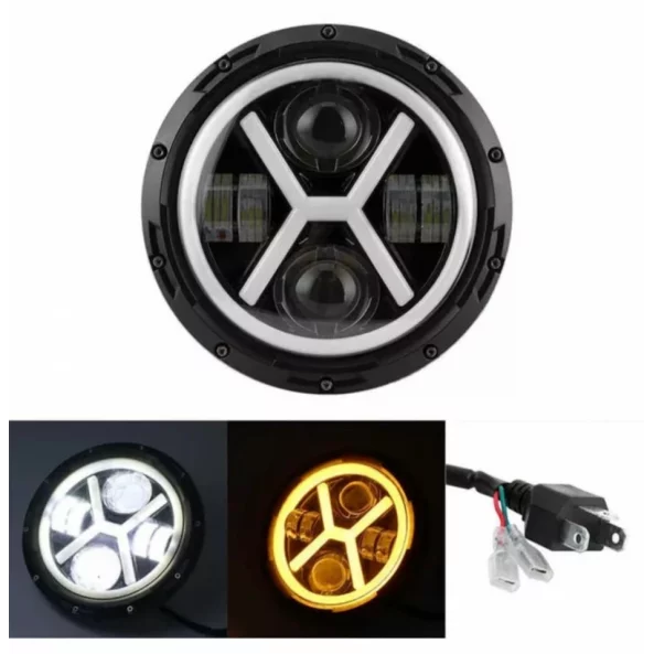 Far auto F.TIP 3-OFF ROAD: 7&quot;/65W / 12V-24V/30.000LM/ IP 67 Rezistent la apa