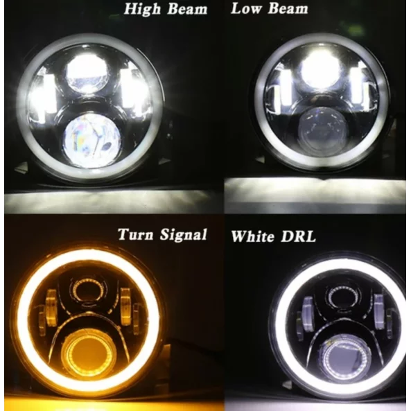 Far auto F.TIP 4-OFF ROAD: 7&quot;/75W / 12V-24V /10.000LM /IP 68 Rezistent la apa