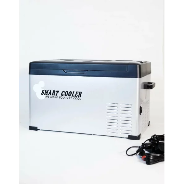 FRIGIDER AUTO CU COMPRESOR SMART COOLER 30L , 12/24/220V, CU DISPLAY LCD SI BLUETOOTH, TRANSFORMATOR 220V INCLUS, TAXA VERDE INCLUSA