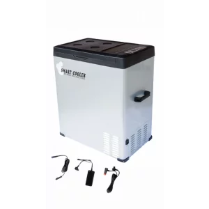 FRIGIDER AUTO CU COMPRESOR SMART COOLER 75L , 12/24/220V, CU DISPLAY LCD SI BLUETOOTH, TRANSFORMATOR 220V INCLUS, TAXA VERDE INCLUSA