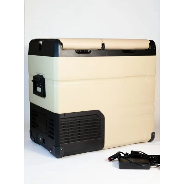 FRIGIDER AUTO CU COMPRESOR SMART COOLER, CU BLUETOOTH SI ZONA DUBLA DE RACIRE, CAPACITATE 55L, TRANSFORMATOR 220V INCLUS, TAXA VERDE INCLUSA