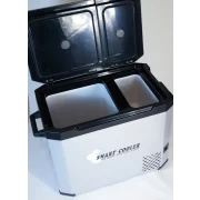 FRIGIDER AUTO CU COMPRESOR SMART COOLER, CU BLUETOOTH, ZONA DUBLA DE RACIRE, CAPACITATE 40.2L, TRANSFORMATOR 220V INCLUS, TAXA VERDE INCLUSA