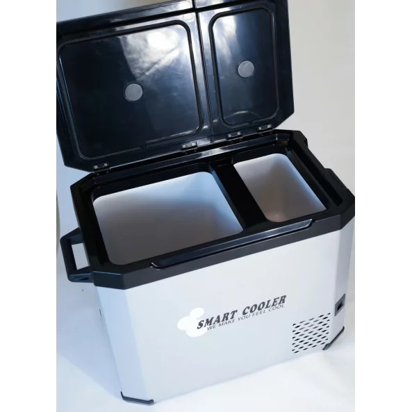 FRIGIDER AUTO CU COMPRESOR SMART COOLER, CU BLUETOOTH, ZONA DUBLA DE RACIRE, CAPACITATE 40.2L, TRANSFORMATOR 220V INCLUS, TAXA VERDE INCLUSA