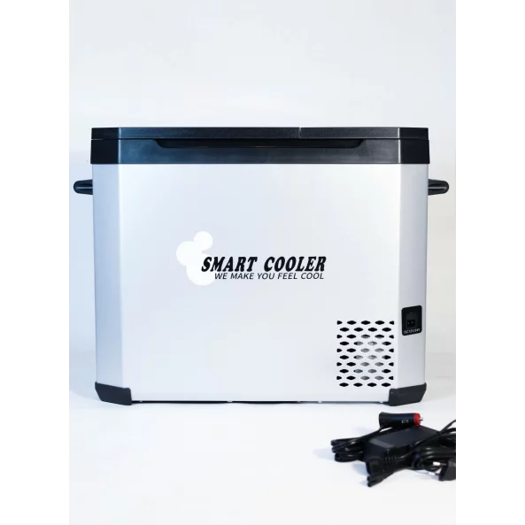 FRIGIDER AUTO CU COMPRESOR SMART COOLER, CU BLUETOOTH, ZONA DUBLA DE RACIRE, CAPACITATE 40.2L, TRANSFORMATOR 220V INCLUS, TAXA VERDE INCLUSA