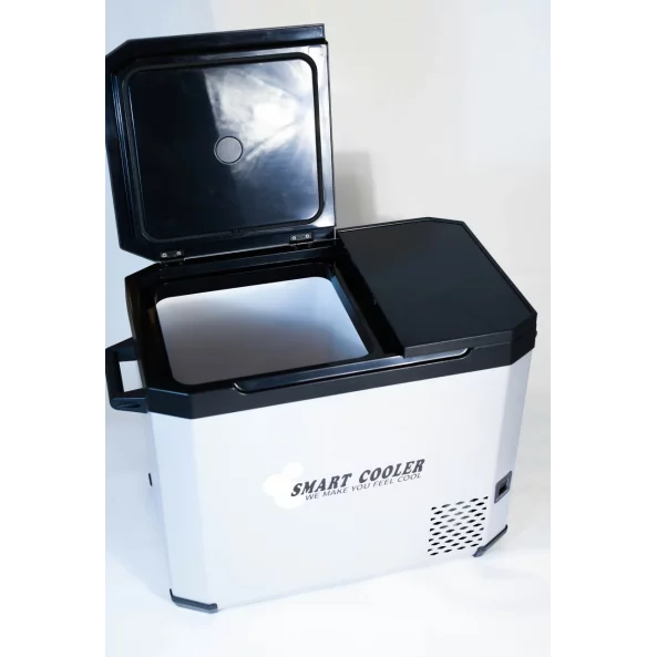 FRIGIDER AUTO CU COMPRESOR SMART COOLER, CU BLUETOOTH, ZONA DUBLA DE RACIRE, CAPACITATE 40.2L, TRANSFORMATOR 220V INCLUS, TAXA VERDE INCLUSA