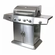 Gratar - QTC4, 4+1 zone de gatit ,gaz, termometru, dimensiuni totale 132 X117 cm, otel inoxidabil