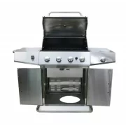 Gratar - QTC4, 4+1 zone de gatit ,gaz, termometru, dimensiuni totale 132 X117 cm, otel inoxidabil