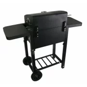 Gratar - TTC18 ,carbune, BBQ smoker 2 in1, grill si afumatoare, termometru, dimensiuni totale 112 X98,5 cm, negru
