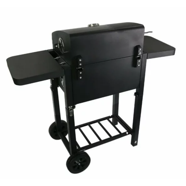 Gratar - TTC18 ,carbune, BBQ smoker 2 in1, grill si afumatoare, termometru, dimensiuni totale 112 X98,5 cm, negru