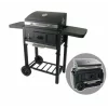 Gratar - TTC18 ,carbune, BBQ smoker 2 in1, grill si afumatoare, termometru, dimensiuni totale 112 X98,5 cm, negru