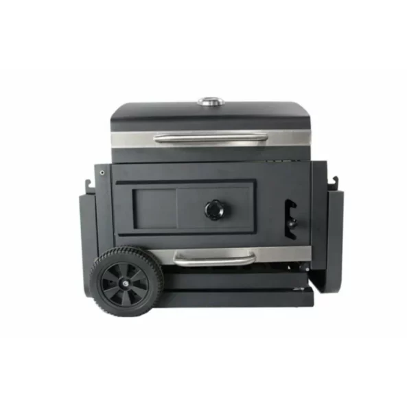 Gratar - TTC18 ,carbune, BBQ smoker 2 in1, grill si afumatoare, termometru, dimensiuni totale 112 X98,5 cm, negru