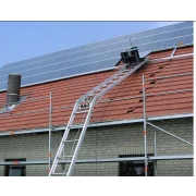 Lift de acoperis scara cu troliu 19m + carucior de transport pentru panouri fotovoltaice + carucior de transport marfa