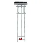 Lift electric cu carucior mobil si telecomanda pentru ridicare panouri solare fotovoltaice maxim 18 m