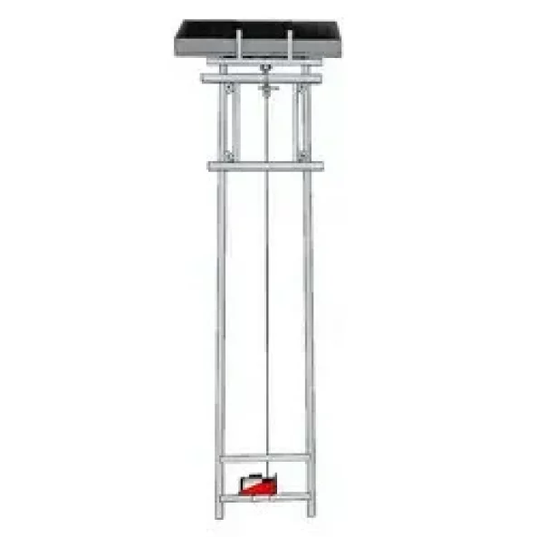 Lift electric cu carucior mobil si telecomanda pentru ridicare panouri solare fotovoltaice maxim 18 m