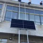 Lift electric cu carucior mobil si telecomanda pentru ridicare panouri solare fotovoltaice maxim 18 m