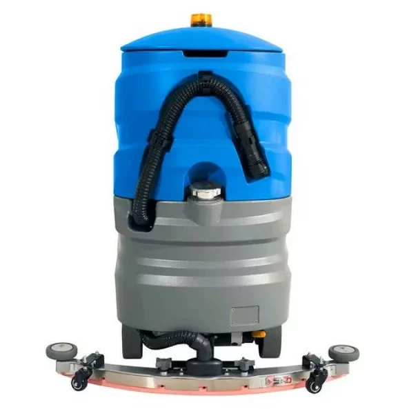 Masina de spalat pardoseli cu om la bord