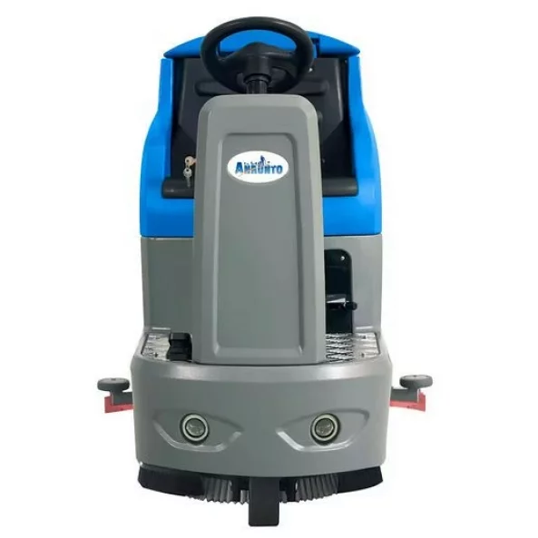 Masina de spalat pardoseli cu om la bord