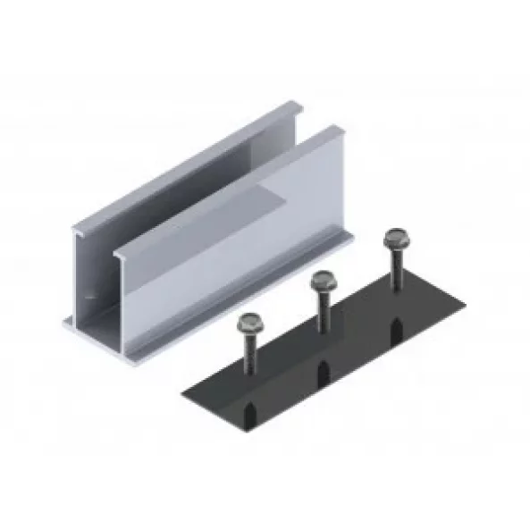 MINI-SINA 120 MM INALTIME 35 MM CU BANDA DE PROTECTIE DE CAUCIUC SI 2 SURUBURI AUTOFORANTE 6,3*25