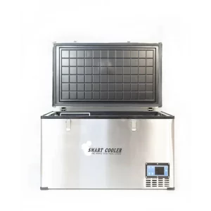 PRODUS RESIGILAT! FRIGIDER AUTO CU COMPRESOR SMART COOLER 110L , 12/24/220V, CU DISPLAY LCD SI BLUETOOTH