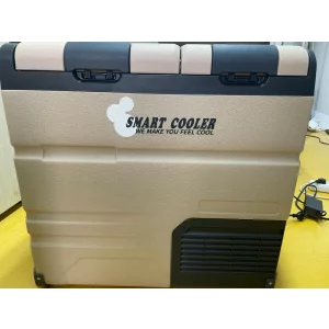 PRODUS RESIGILAT! FRIGIDER AUTO CU COMPRESOR SMART COOLER 55L, CU ZONA DUBLA DE RACIRE, 12/24/220V, CU DISPLAY LCD SI BLUETOOTH