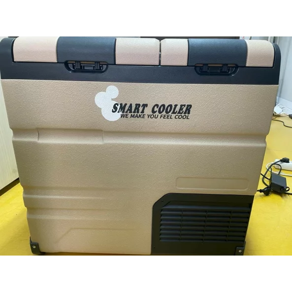 PRODUS RESIGILAT! FRIGIDER AUTO CU COMPRESOR SMART COOLER 55L, CU ZONA DUBLA DE RACIRE, 12/24/220V, CU DISPLAY LCD SI BLUETOOTH
