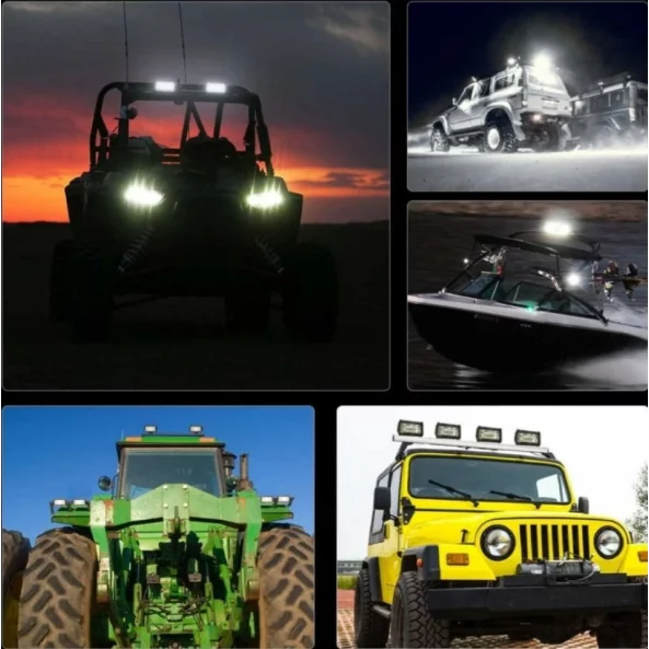 Proiector LED auto P.TIP 12-OFF ROAD: 5&quot;/135W /12V-24V/13.500 LM/ IP 68 Rezistent la apa