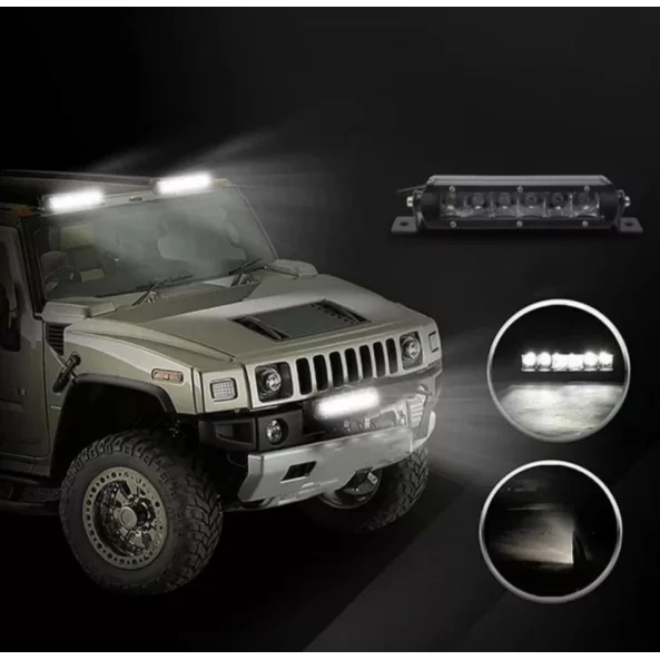 Proiector LED auto P.TIP 18-OFF ROAD: 7&quot;/30W /2.000 LM/12V-24V/ IP 68 Rezistent la apa