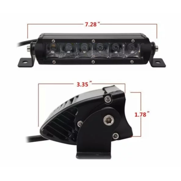 Proiector LED auto P.TIP 18-OFF ROAD: 7&quot;/30W /2.000 LM/12V-24V/ IP 68 Rezistent la apa