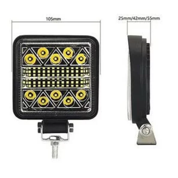 Proiector LED auto P.TIP 30-OFF ROAD: 4&quot;/120W /12V-24V/12.000 LM/ IP 68 Rezistent la apa