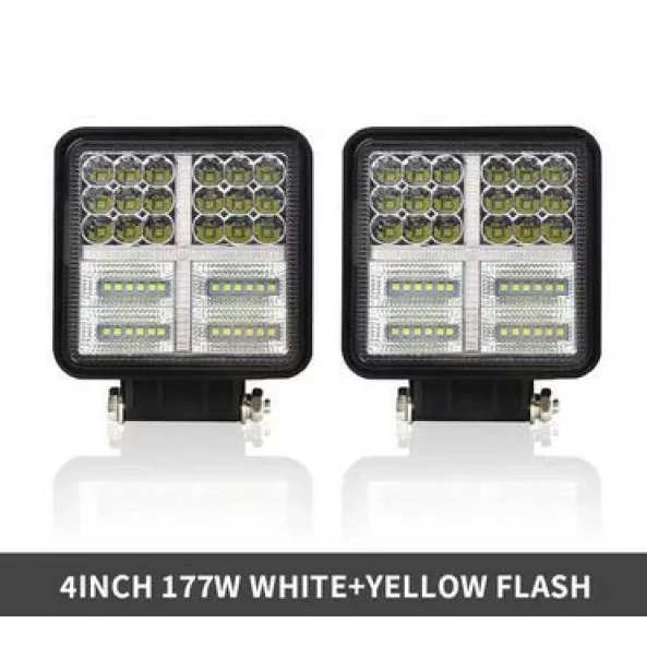 Proiector LED auto P.TIP 31-OFF ROAD: 4&quot;/177W /12V-24V/IP 68 Rezistent la apa