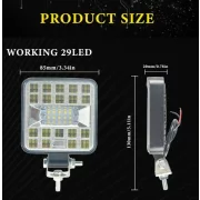 Proiector LED auto P.TIP 32-OFF ROAD: 4&quot;/87W /12V-24V/IP 67 Rezistent la apa