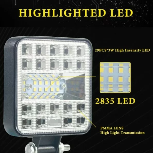 Proiector LED auto P.TIP 32-OFF ROAD: 4&quot;/87W /12V-24V/IP 67 Rezistent la apa