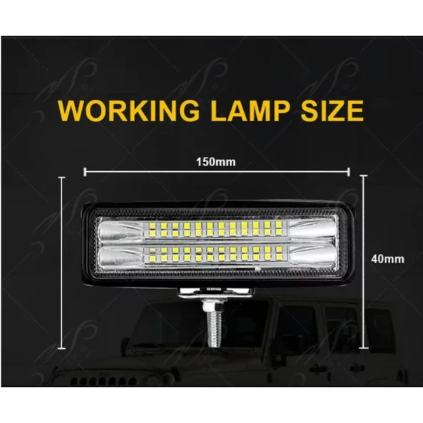 Proiector LED auto P.TIP 6-OFF ROAD: 6&quot;(150mm)/72W /12V-24V/4.000 LM/ IP 68 Rezistent la apa