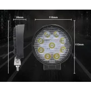 Proiector LED auto P.TIP 7-OFF ROAD: 4&quot;(110mm)/27W /12V-24V/4.000 LM/ IP 68 Rezistent la apa