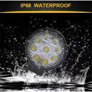 Proiector LED auto P.TIP 7-OFF ROAD: 4&quot;(110mm)/27W /12V-24V/4.000 LM/ IP 68 Rezistent la apa