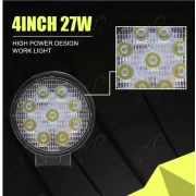 Proiector LED auto P.TIP 7-OFF ROAD: 4&quot;(110mm)/27W /12V-24V/4.000 LM/ IP 68 Rezistent la apa